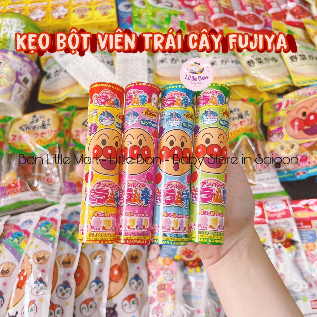 Kẹo mút/viên trái cây Anpanman Fujiya Nhật cho bé 12 tháng bay air