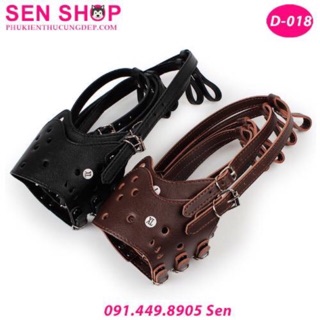 RỌ MÕM CHÓ BẰNG DA BÒ