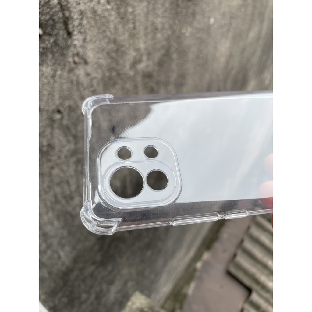 Ốp lưng cho Xiaomi Mi 11 chống sốc trong suốt có gờ nhô cao 4 góc bảo vệ máy, bảo vệ camera