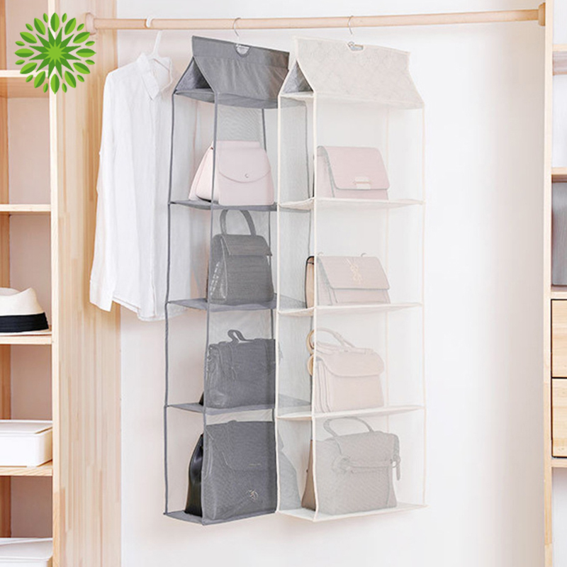 Túi Treo Tường 4 Ngăn Đựng Túi Xách Trong Suốt Cr1