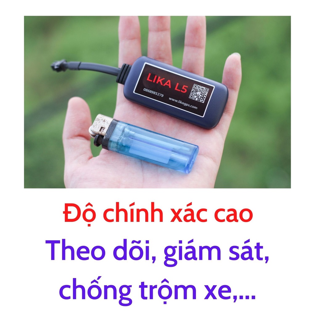 Định vị xe máy,oto LIKA L6, L8, L8+, L9 - Miễn phí phần mềm Tiếng Việt trọn đời - Bảo hành 1 năm - Giá đại lý