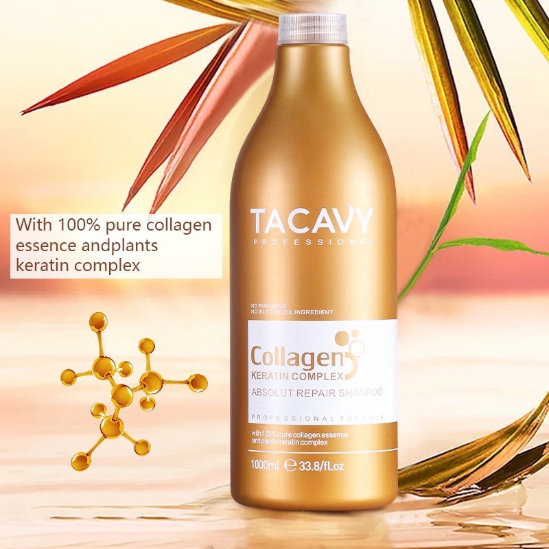 DẦU GỘI XẢ TACAVY COLLAGEN PHỤC HỒI HƯ TỔN, GẪY RỤNG TÓC