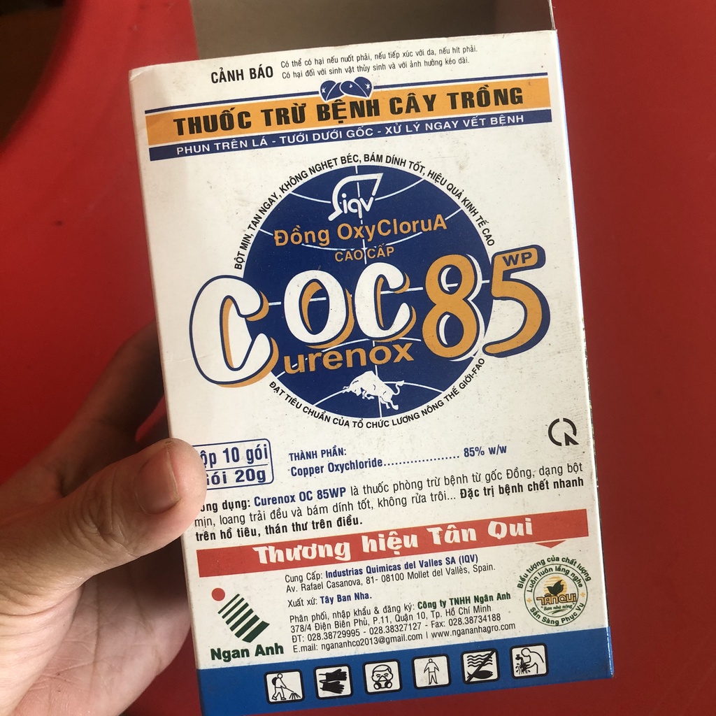 COC 85WP trừ nấm bệnh, diệt vi khuẩn cho sen đá, cây cảnh