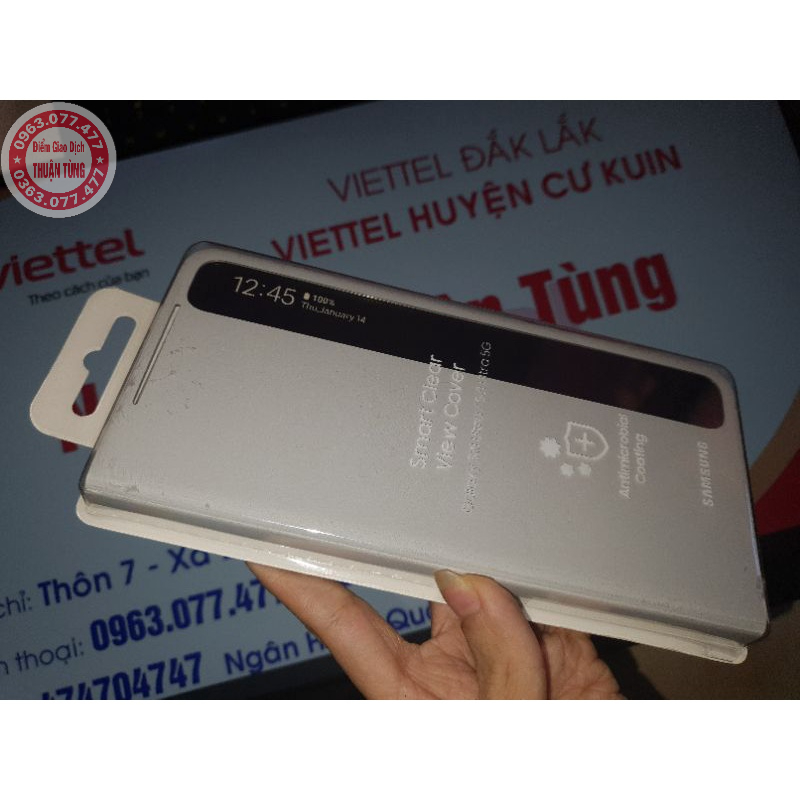 Bao Da Clear View Samsung Galaxy S21 Ultra - Chính Hãng