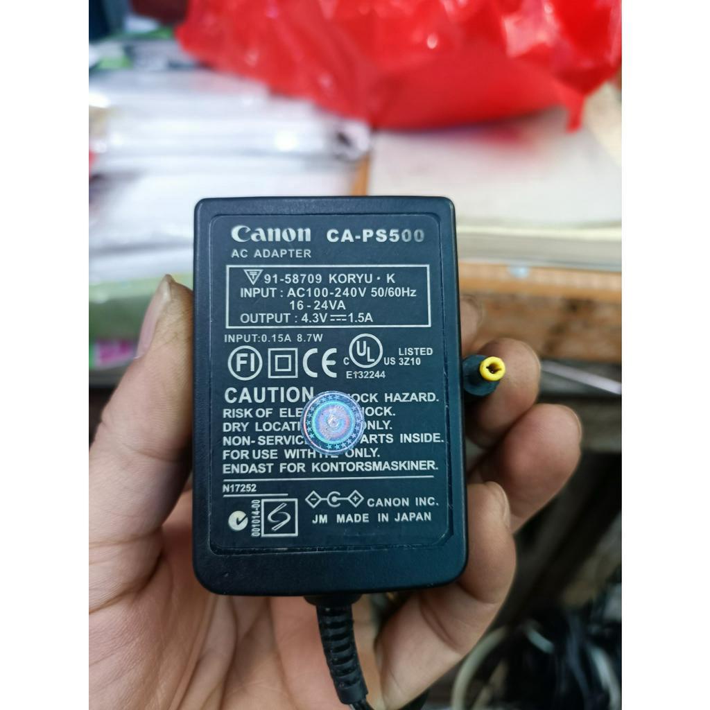 XỊN CŨ  BỘ NGUỒN ĐIỆN Sạc pin máy ảnh Canon CA-PS500 4.3v 1.5a A10, A20 A40 A60 A610 A620 A630 A640 A70 A75 A80 A85