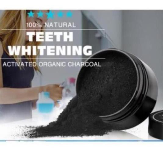 BỘT TRẮNG RĂNG THAN TRE HOẠT TÍNH 100% NATURAL { TEETH WHITENING }