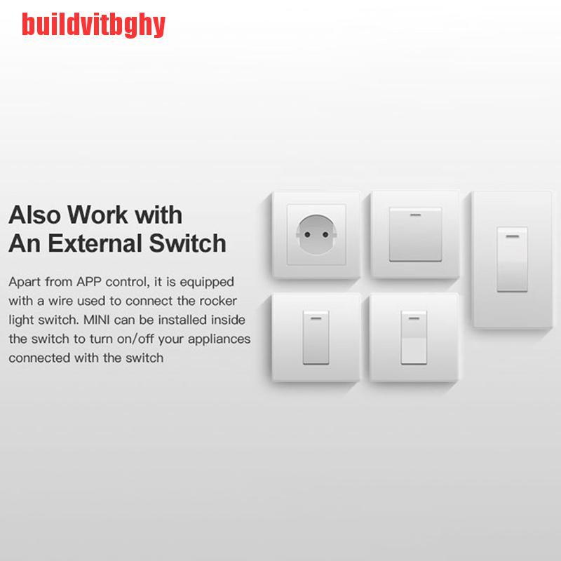 {buildvitbghy}SONOFF MINI DIY Wifi Smart Switch Two Way Switch Via APP Remote Control Switches OSE