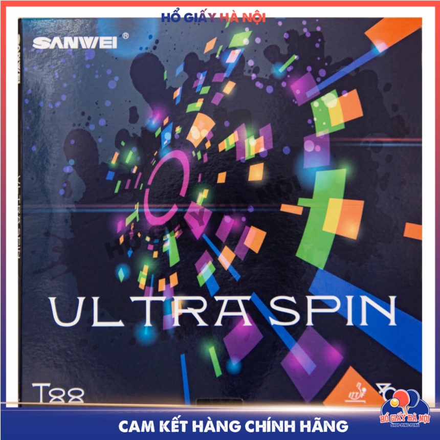 Mặt Vợt Bóng Bàn SANWEI Ultraspin T88 Spone Nâng Cấp Thế Hệ 40+ Xoáy Và Bền