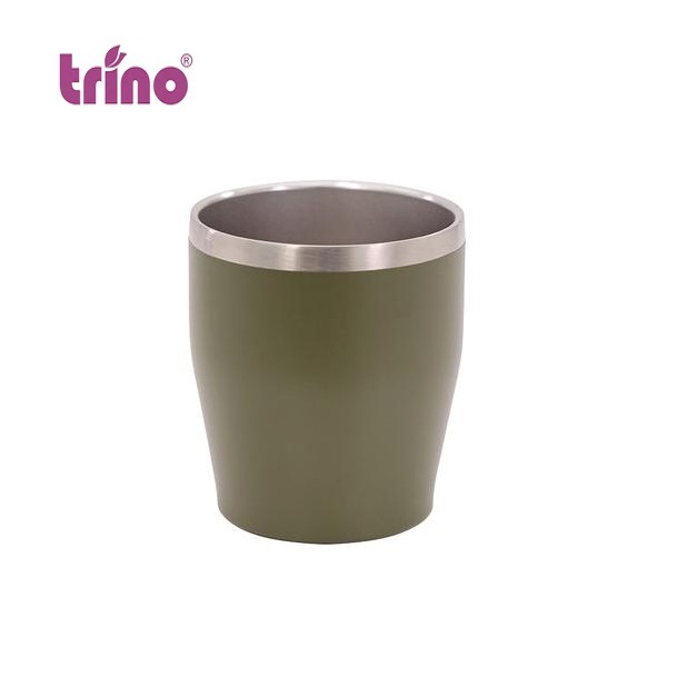 [Hàng chính hãng] Combo 5 Cốc giữ nhiệt inox Trino,Nhiều màu, Bằng Inox 304, Thành cao 9.3cm, Miệng rộng 8.2cm