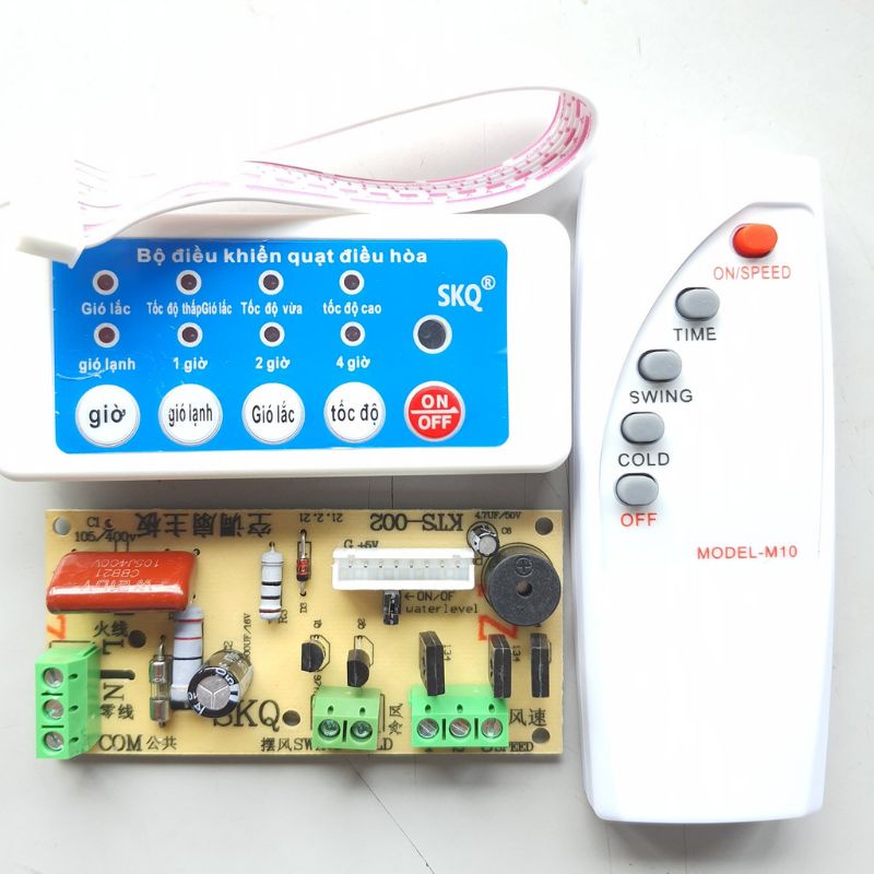 Điều khiển từ xa quạt hơi nước, điều hòa, quạt treo tường, quạt cây loại mạch đa năng tải 300w