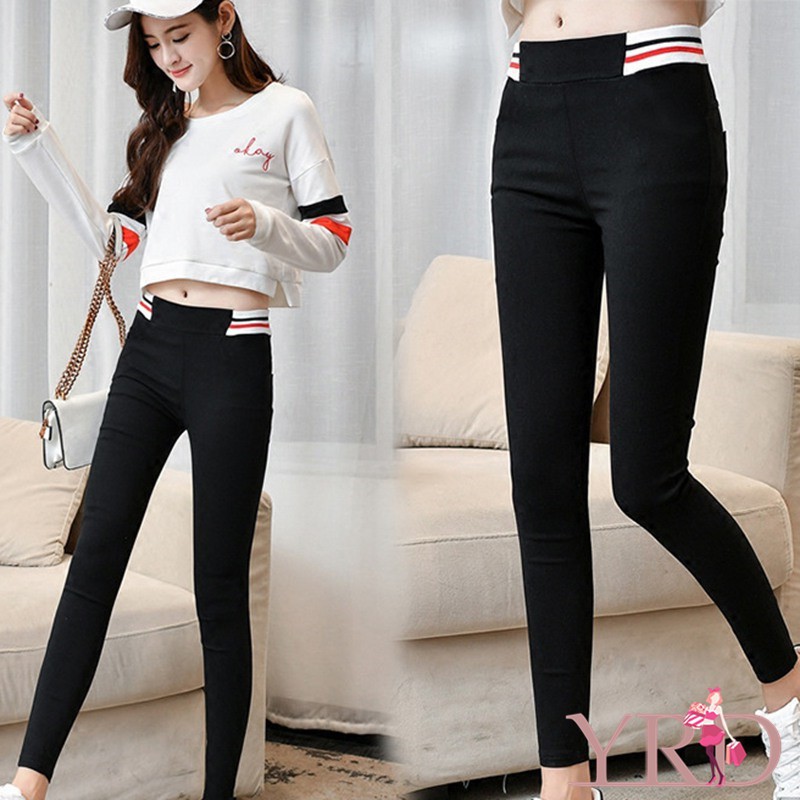 Quần dài dáng ôm lưng cao thời trang năng động cho nữ | BigBuy360 - bigbuy360.vn