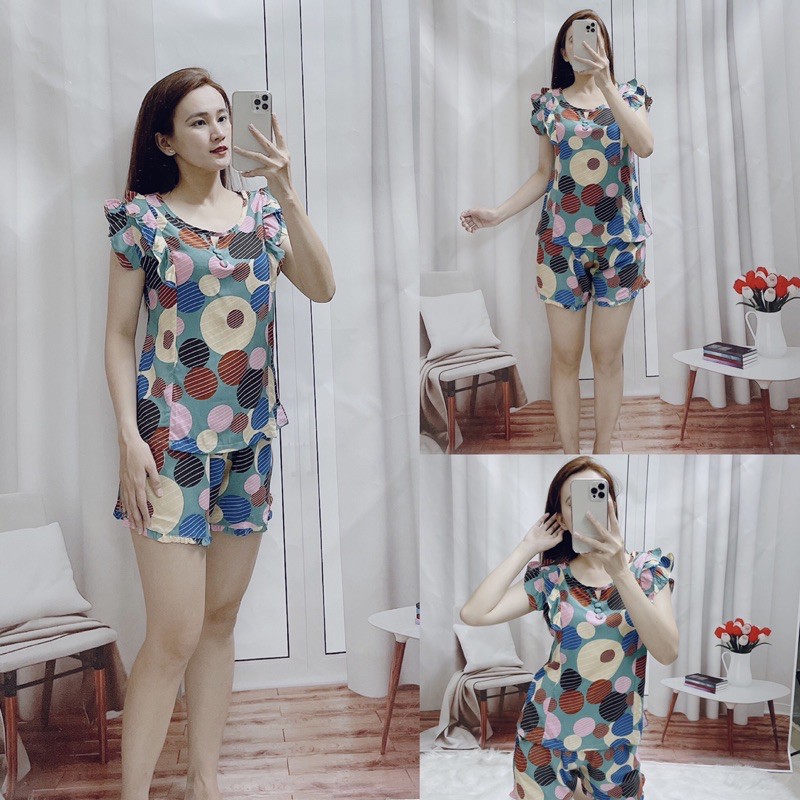 🎉MẪU MỚI🎉BỘ NGẮN TOLE LANH XUẤT KHẨU CỔ XẺ PHỐI NÚT HOẠ TIẾT CARO BI BÔNG SIÊU XINH 🥳🥳🥳 | BigBuy360 - bigbuy360.vn