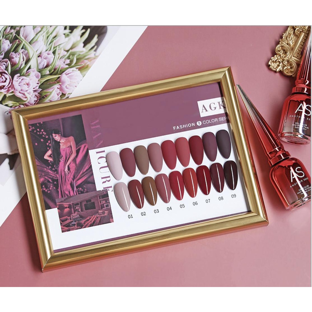 Sơn Gel AS mã AGK| Chai Đỏ 15ML