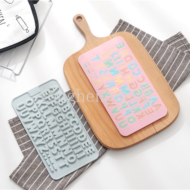 Khuôn Silicone Tạo Hình Chữ Cái Tiếng Anh Trang Trí Bánh
