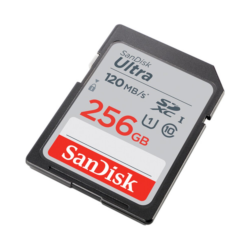 Thẻ nhớ Máy Ảnh SDXC SanDisk Ultra 256GB 800x 120MB/s (Xám)