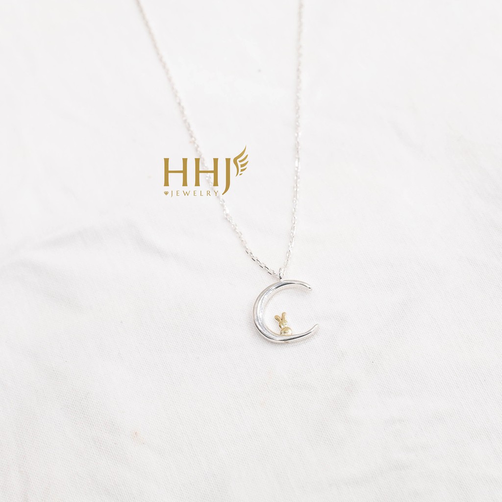 Dây chuyền thỏ cung trăng - HHJ - Bạc S925