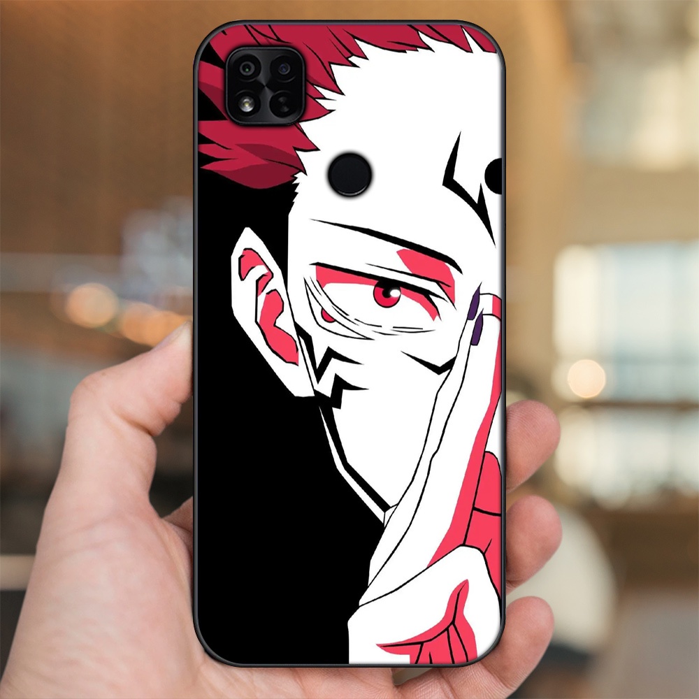 Ốp lưng Xiaomi Redmi 10A viền đen in hình Yuji Jujutsu Kaisen