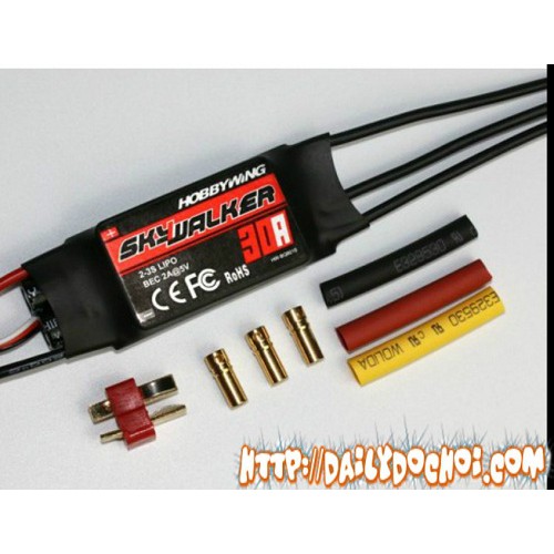 Bộ mạch điều tốc ESC dùng để chế tạo trong bộ điện chế mô hình máy bay cỡ lớn như Su27, F22, Su30, F35... giá tốt