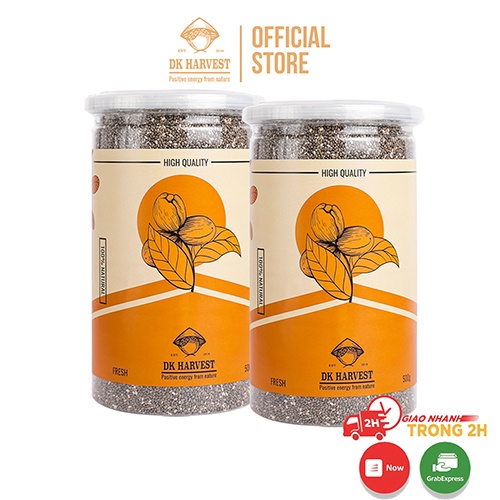 COMBO SIÊU TIẾT KIỆM - 2 Hạt chia đen 300g Organic DK Harvest nhập khẩu ÚC - Trọng lượng 2 x 300g