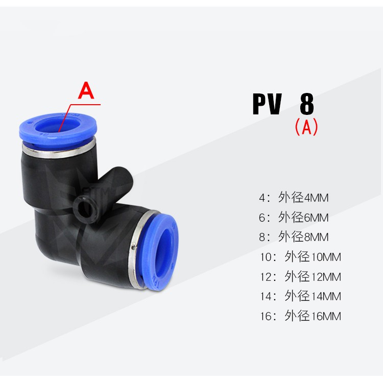 Khới nối nhanh PV4,5,6,8,10,12,14,16 hãng aks