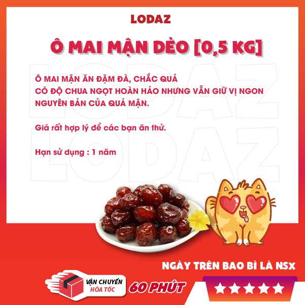 Ô mai mận dẻo ngon 0,5 kg,ô mai sấy chua ngọt siêu ngon,kẹo ô mai dẻo ăn vặt Hà Nội.