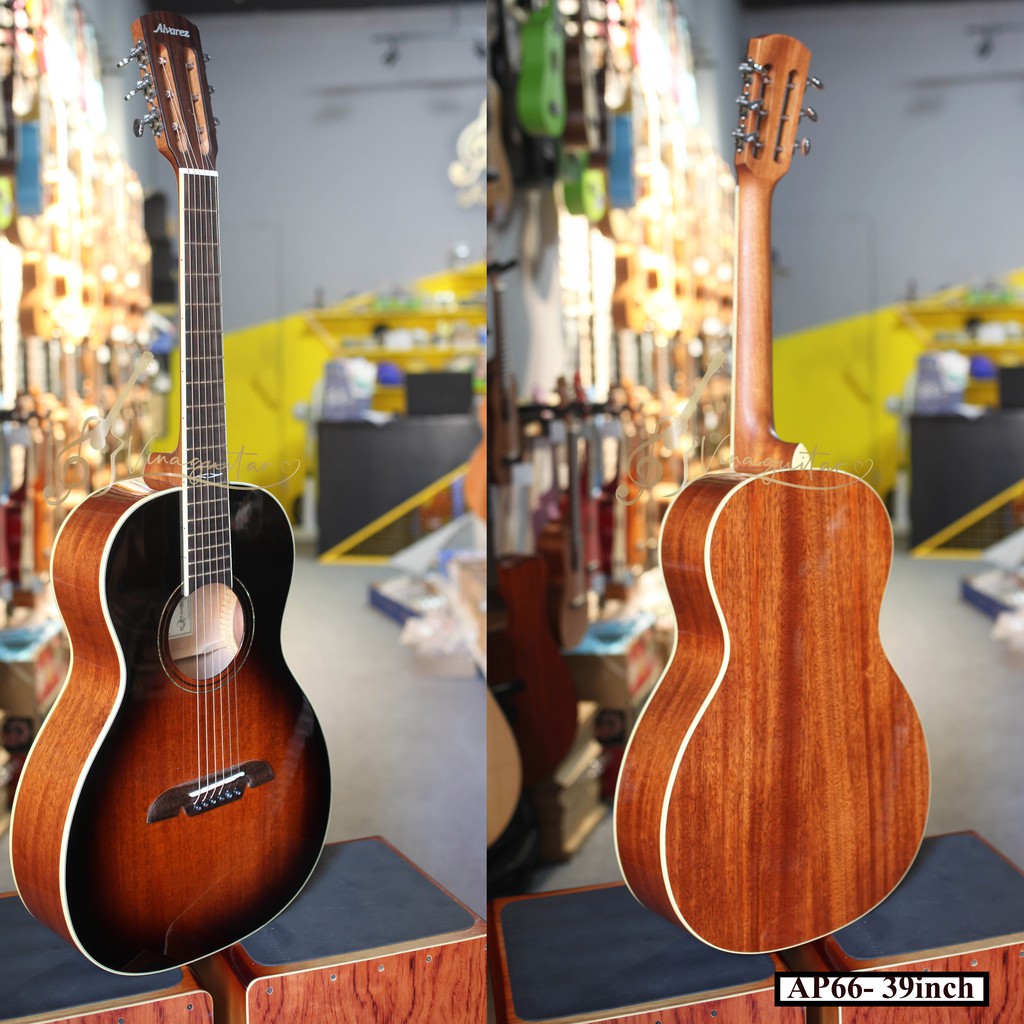 Đàn Guitar Acoustic 3/4 Alvarez AP66 - Vinaguitar Phân Phối Chính Hãng