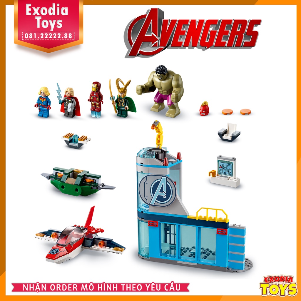 Xếp hình Avengers Biệt Đội Siêu Anh Hùng Đại Chiến Loki - Đồ Chơi Lắp Ghép Sáng Tạo - BELA 11560 LEGO Ideas 76152