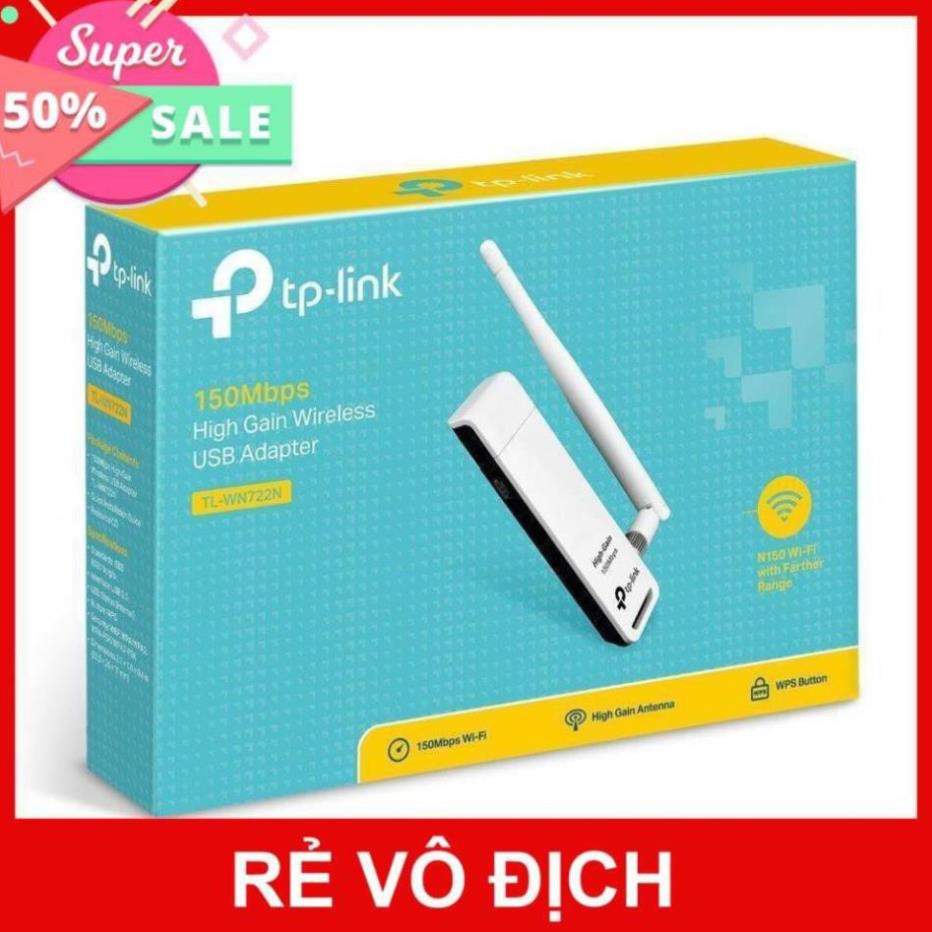 Usb Wireless Tplink WN 722N - Chuẩn N, 1 Anten (Hàng Chính Hãng)