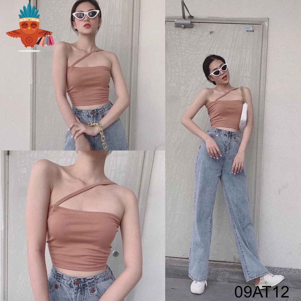 áo ống chéo dây thun bozip lạnh xinh