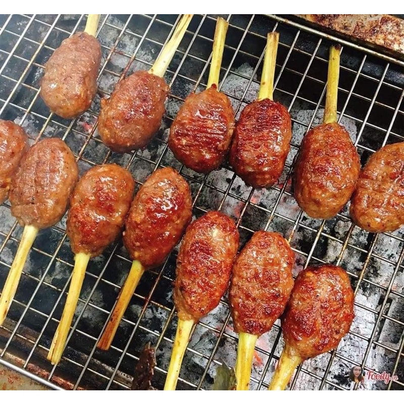 Nem bò nướng sả thơm ngon nổi tiếng