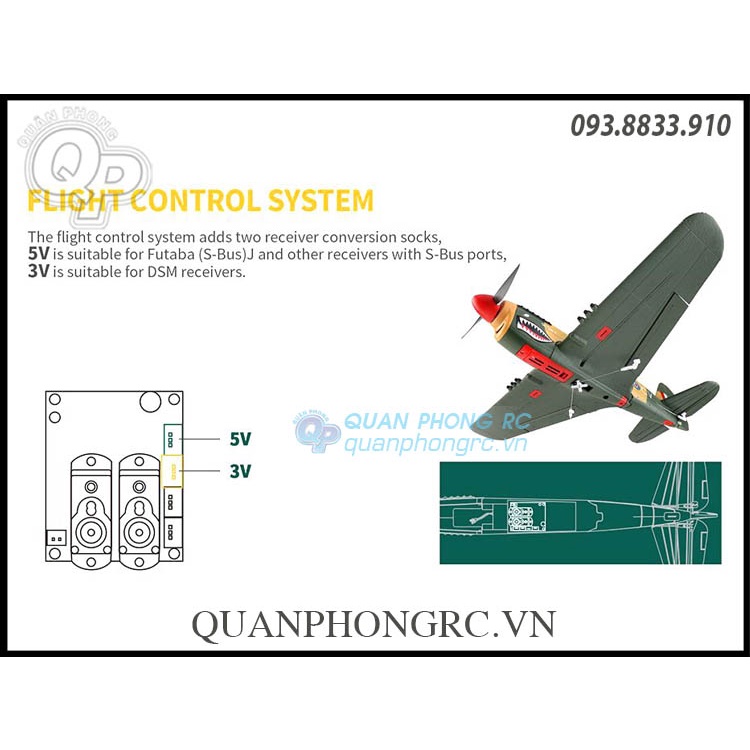 Máy Bay WLtoys XK A220 P40 3D6G RC Airplane RTF Support FUTABA DSM S-Bus Rx