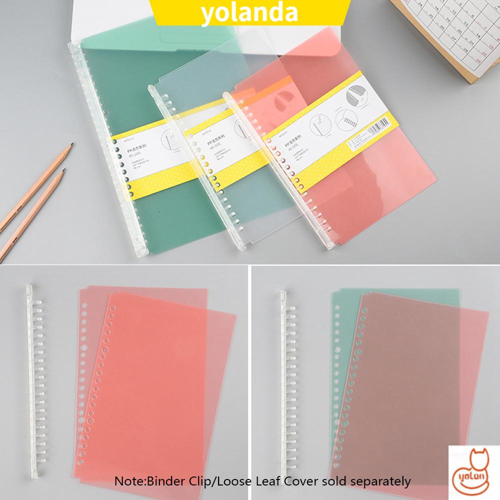 Bìa rời A5/ B5/ Kẹp 20/ 26 còng có thể thêm túi bằng nhựa giữ ghi chú/ đồ dùng văn phòng/ nhiều màu