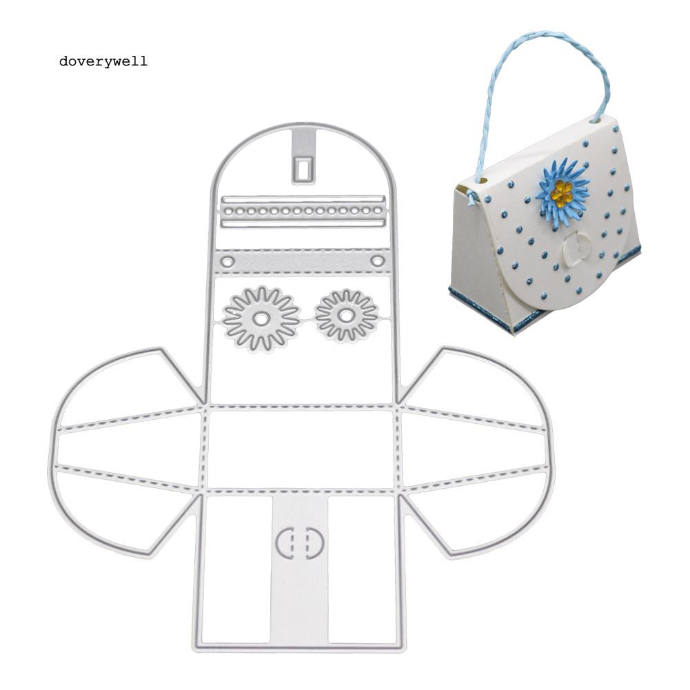 Khuôn cắt giấy gấp hình hộp quà dễ thương