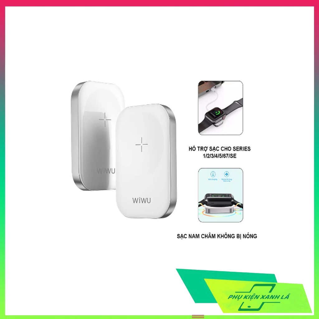 Đế sạc không dây Wiwu M16 cho đồng hồ Series 1/2/3/4/5/6/7 và SE