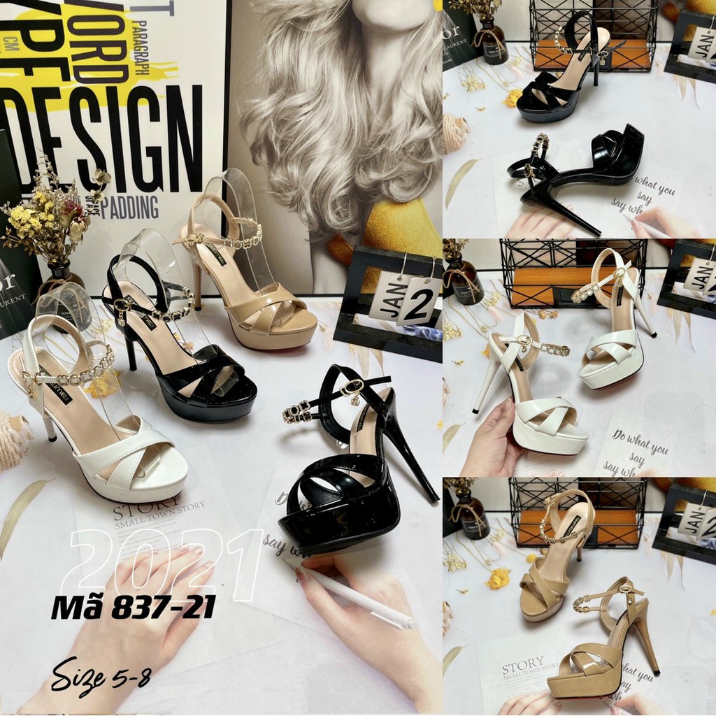 SANDAL CAO GÓT - GIÀY CÔ DÂU ĐI TIỆC 837-21