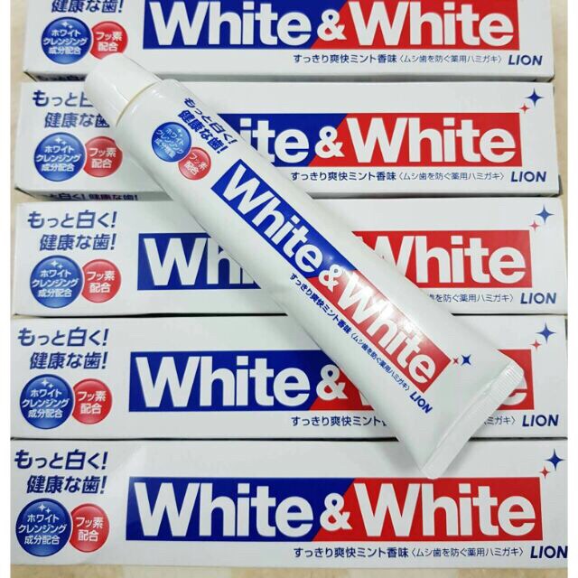 Kem đánh răng White &amp; White 150gr Nhật Bản