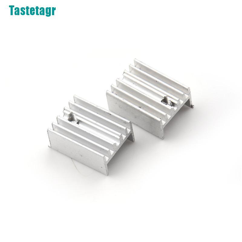 Set 10 Miếng Nhôm Tản Nhiệt Cho Bán Dẫn To-220 Transistor 20x15 X 10mm 0 0 0 0 0 0 0 0