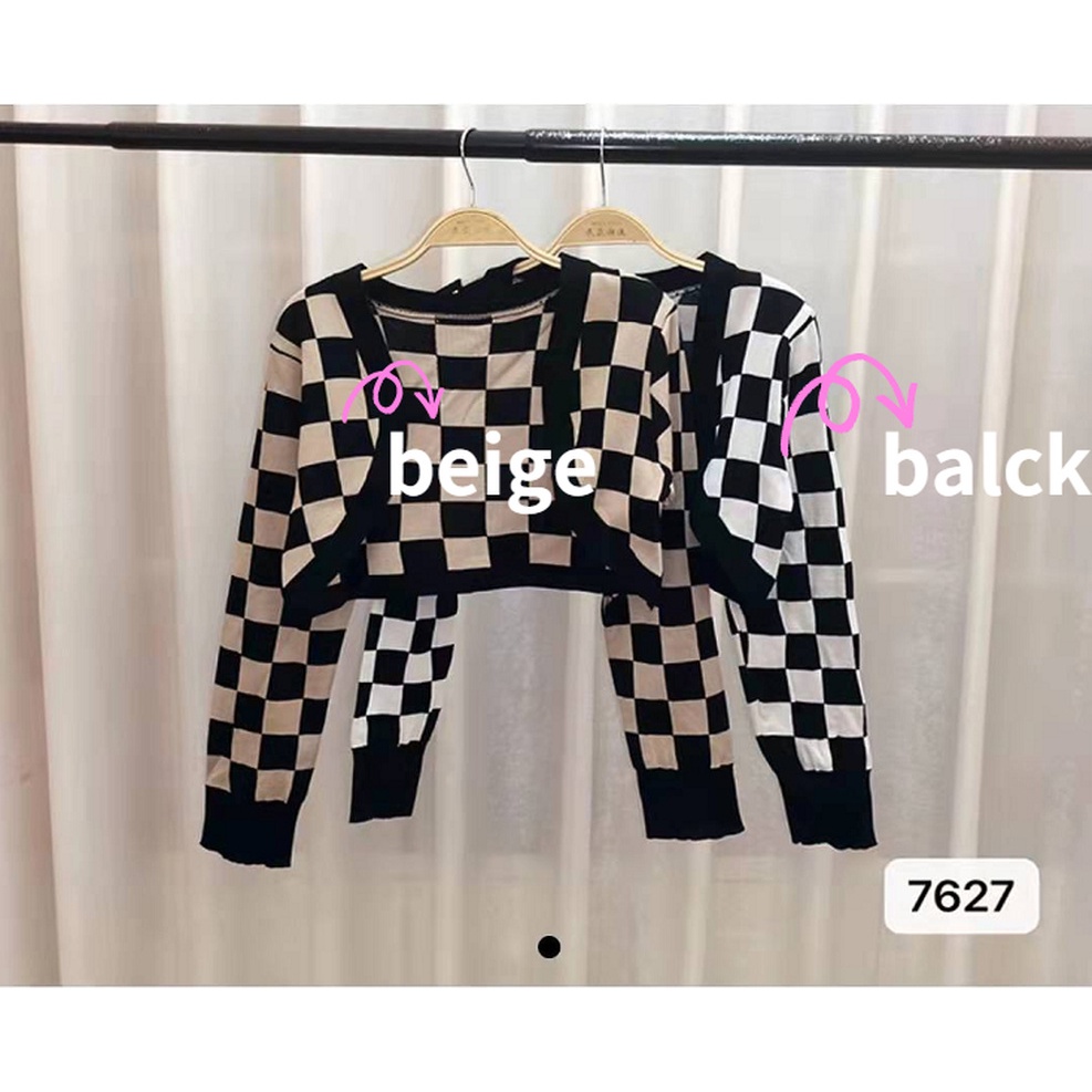 DUNEA Áo Cardigan Dệt Kim Tay Dài Họa Tiết Kẻ Sọc Phong Cách Retro Hàn Quốc Cho Nữ