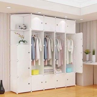 [BÁN CHẠY] TỦ NHỰA GHÉP TỦ QUẦN ÁO 25 Ô CÓ 4 THANH TREO ĐỒ + 2 (3) NGĂN HỞ