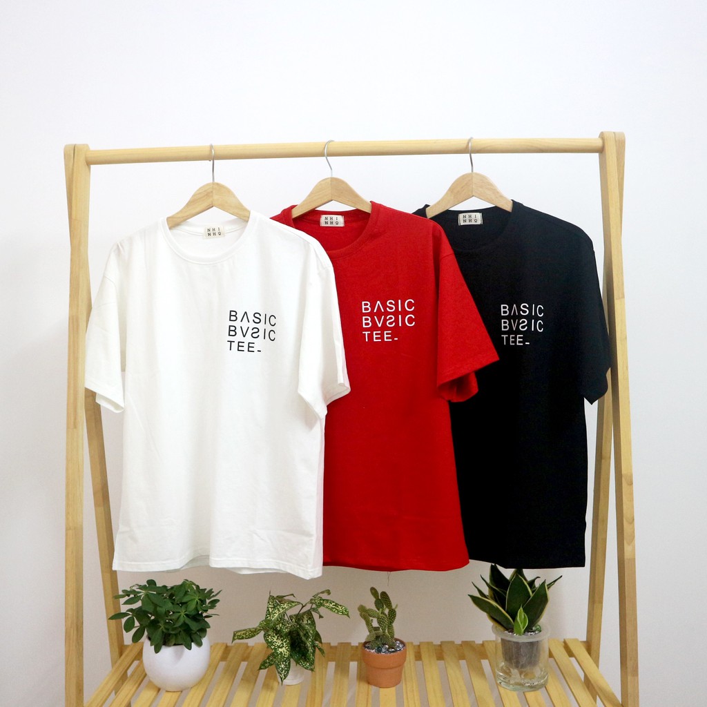 [UNISEX] Áo Thun Basic Basic Tee 100% Cotton Đơn Giản Thoáng Mát