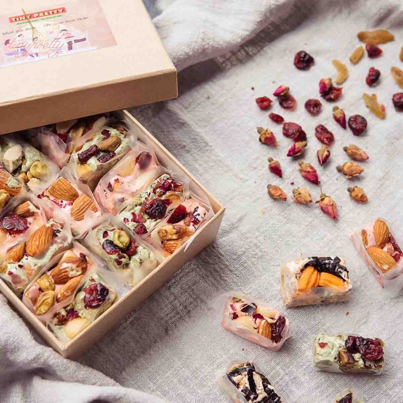 Set 10 Nguyên liệu làm Kẹo Hạnh Phúc ( Nougat ) 425gr/850gr