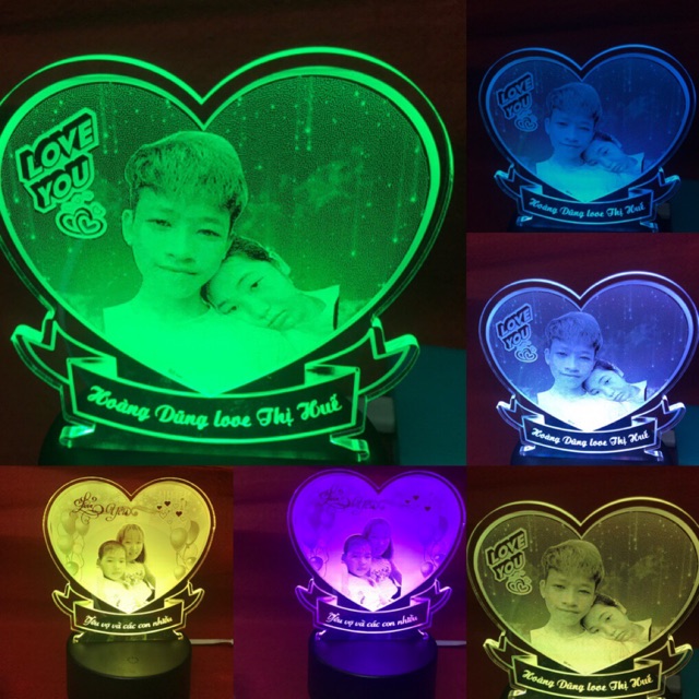 Đèn led 3d - Quà tặng theo yêu cầu