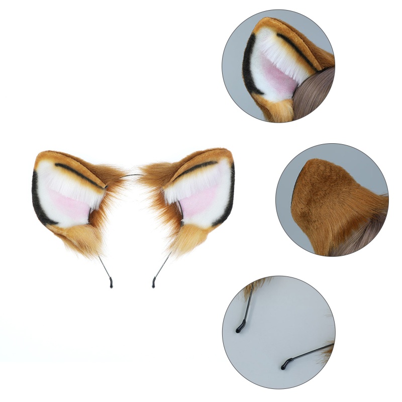 Băng Đô Tai Hổ Lông Xù Đáng Yêu Dành Cho Bạn Thân Hóa Trang