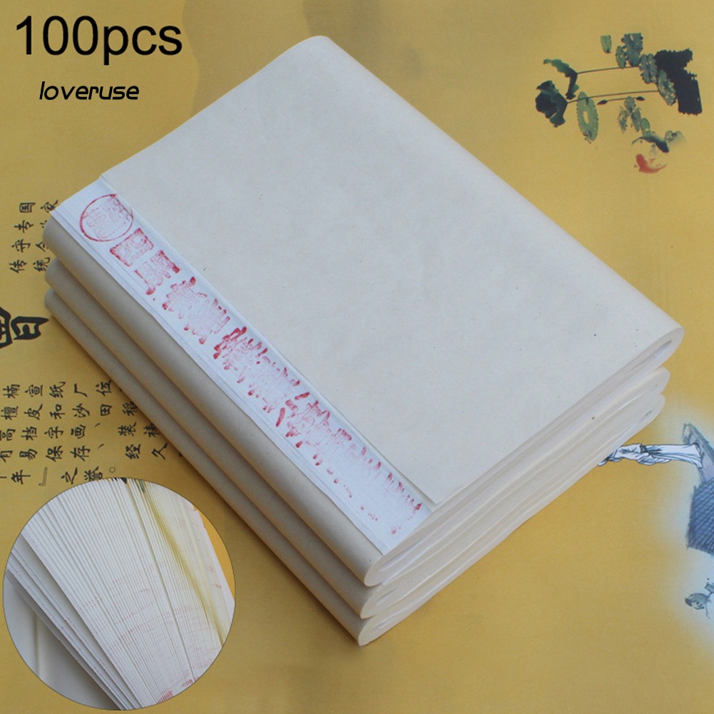 Set 100 giấy xuyến Trung Quốc dùng để vẽ tranh hội họa và viết thư pháp