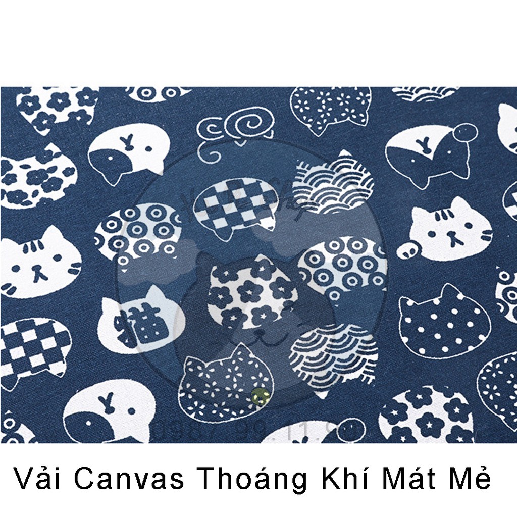 [Rẻ Vô Địch] Giường Gỗ Dành Cho Chó Mèo,Giường Võng Trên Cao Với Vải Canvas Thoáng Mát Cả Đông Lẫn Hè Phong Cách Nhật