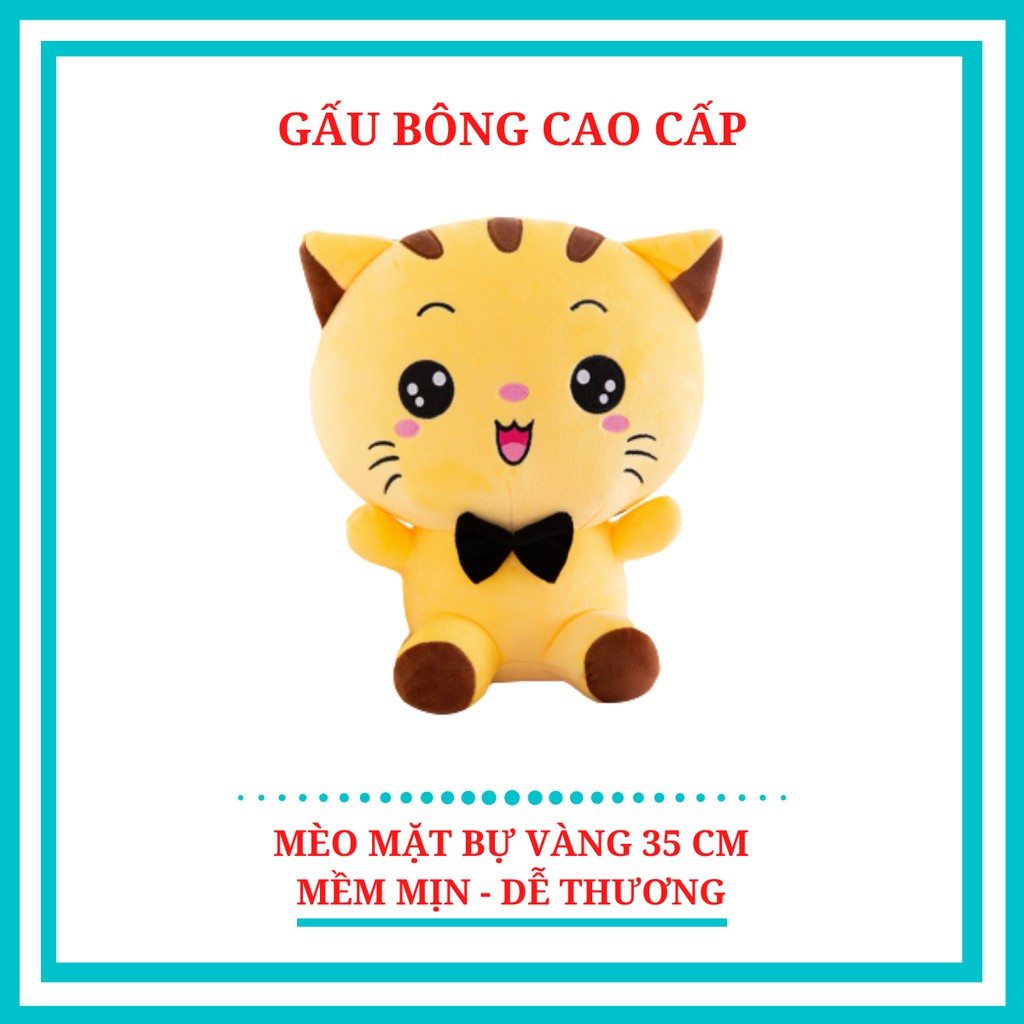 Gấu Bông Mèo Mặt Bự Vàng 35cm