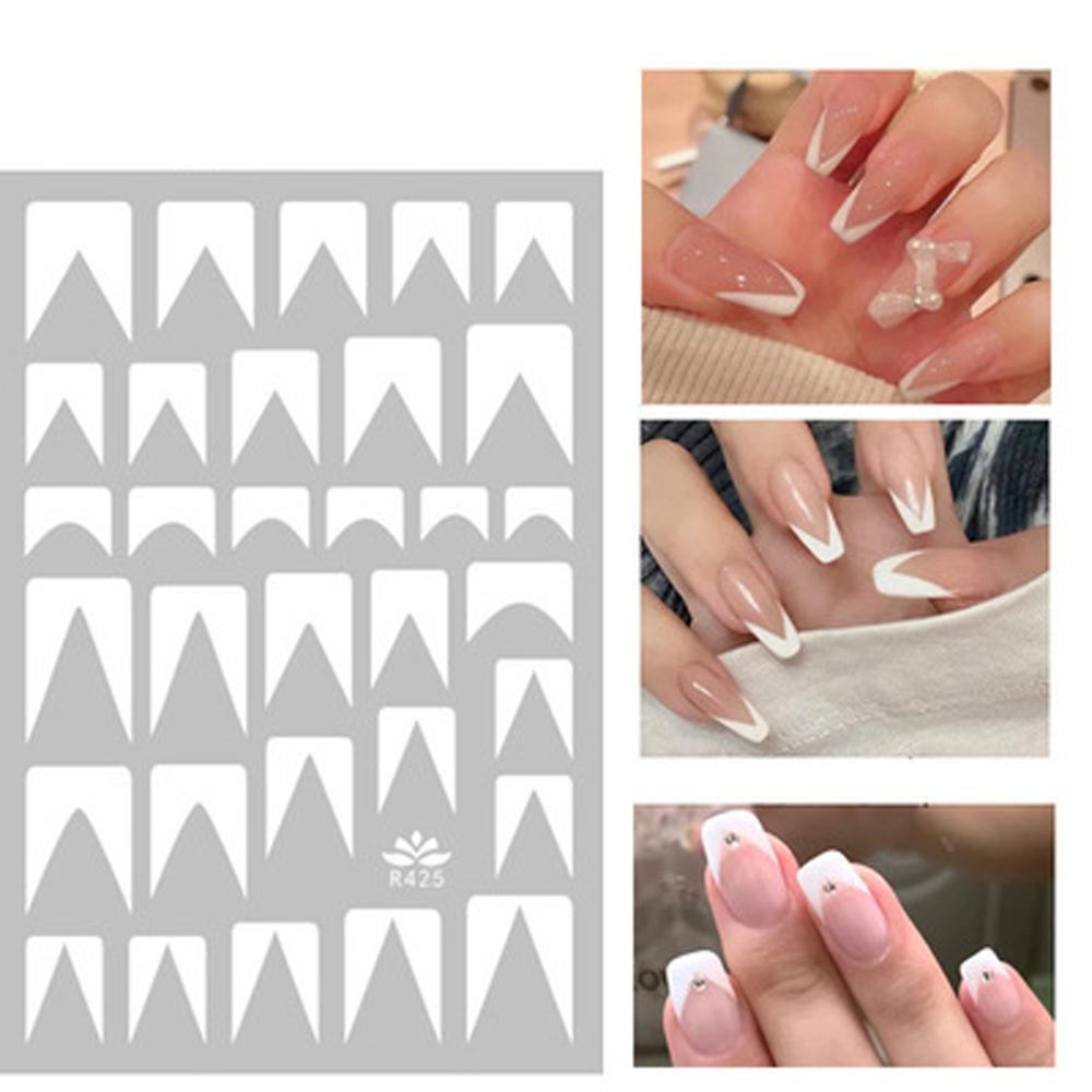 OCEANMAP Miếng Dán Trang Trí Móng Tay Chống Thấm Nước Thiết Kế Giản Dị Dành Cho Nữ