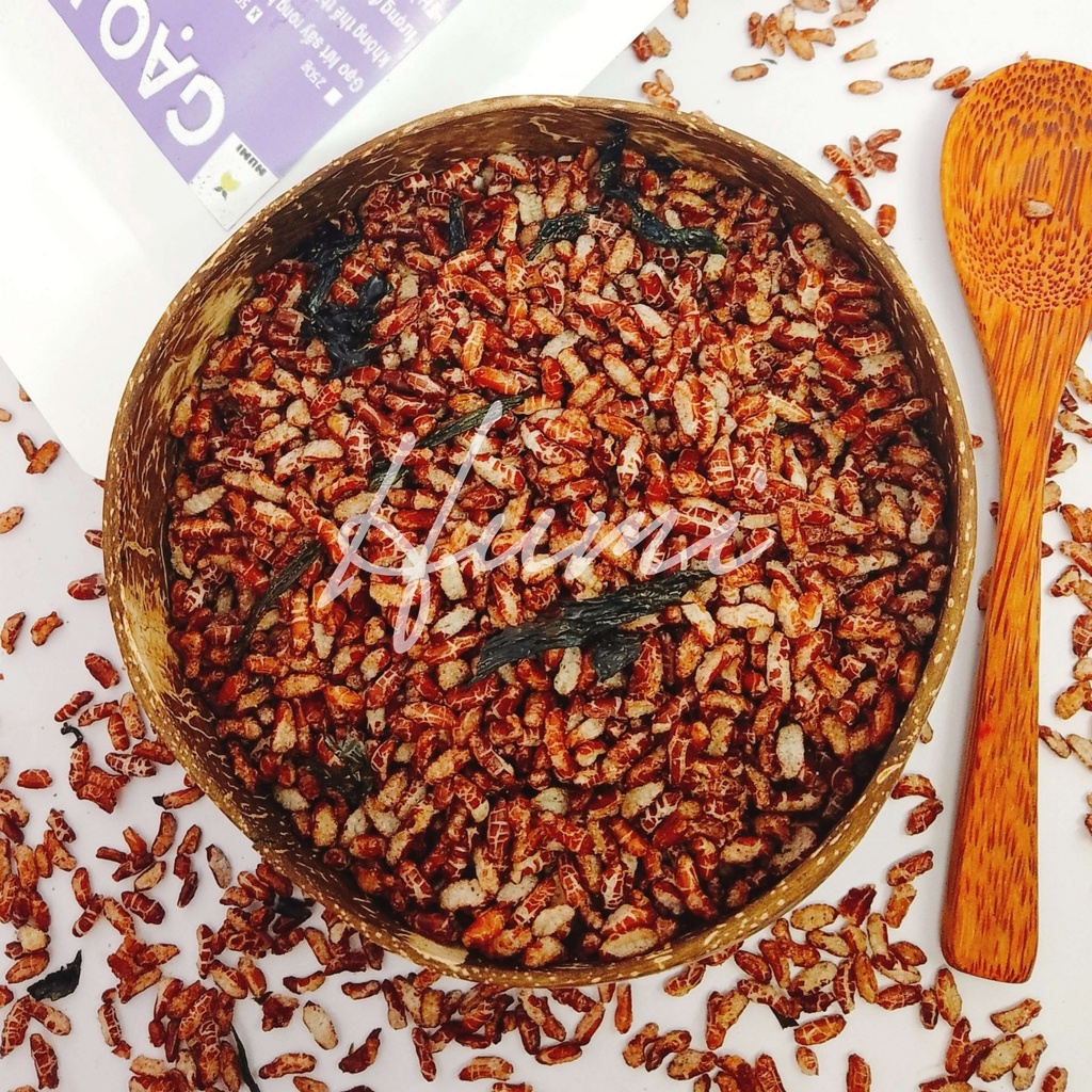 Gạo Lứt Sấy Rong Biển HUMI Ăn Liền - Ăn Vặt Healthy Thơm Ngon Giòn Rụm 500gr
