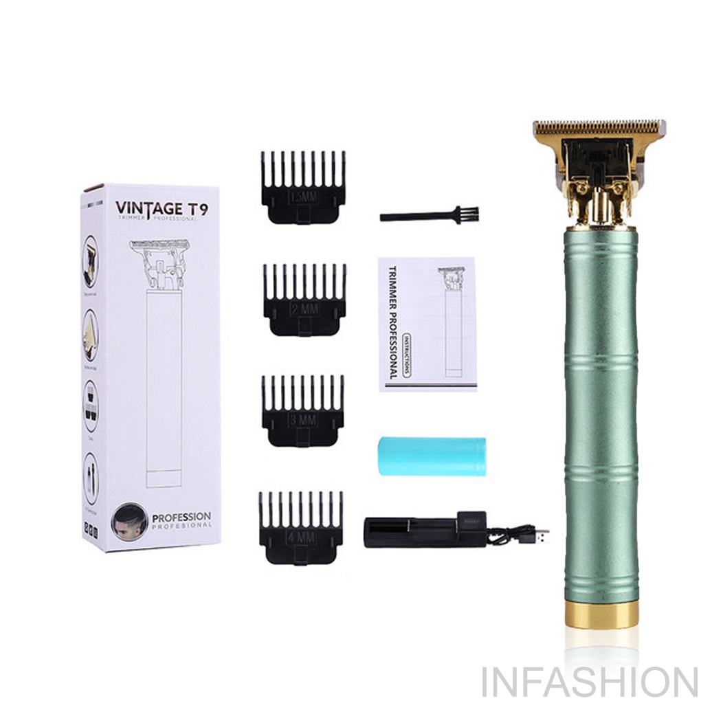 [Hàng mới về] Tông đơ cắt tóc cạo râu điện 5W USB cầm tay tạo kiểu nhỏ gọn dành cho salon làm tóc