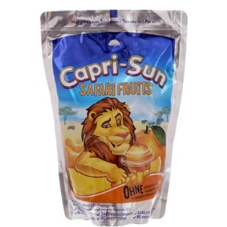 Nước ép trái cây Capri sun vị Safari tổng hợp túi 200ml